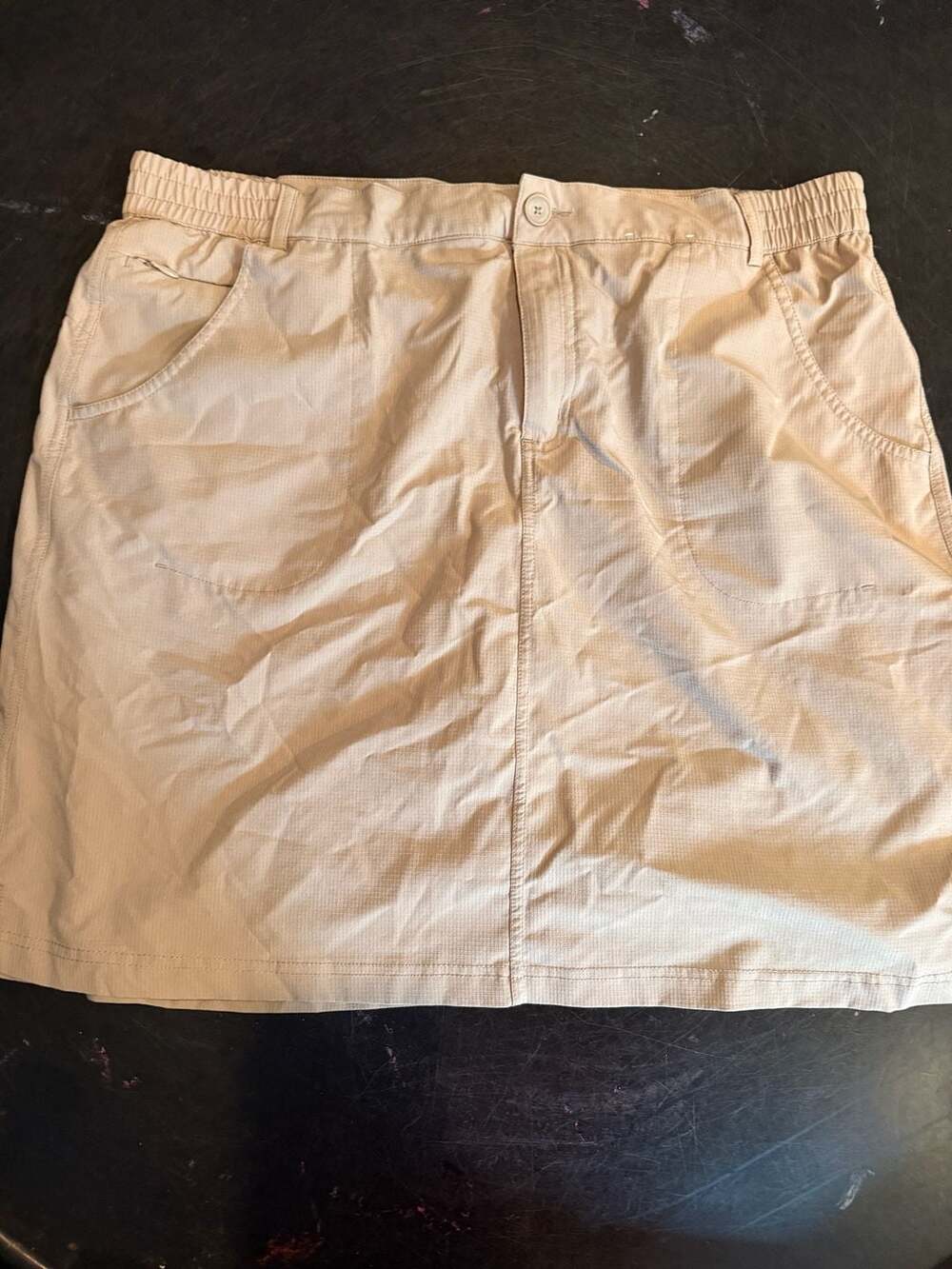 Tilley Skort Size XL Beige Outdoor Skirt with Pockets